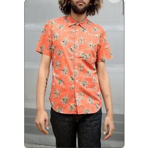Corridor New York | Men's Tart Hawaiian Print S/S Shirt Ruby Size Medium